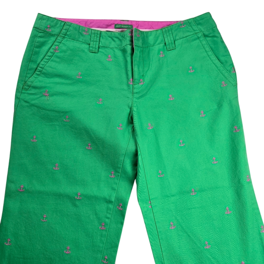 Lilly Pulitzer Anchor Palm Beach Capri Pant Vintage White Label